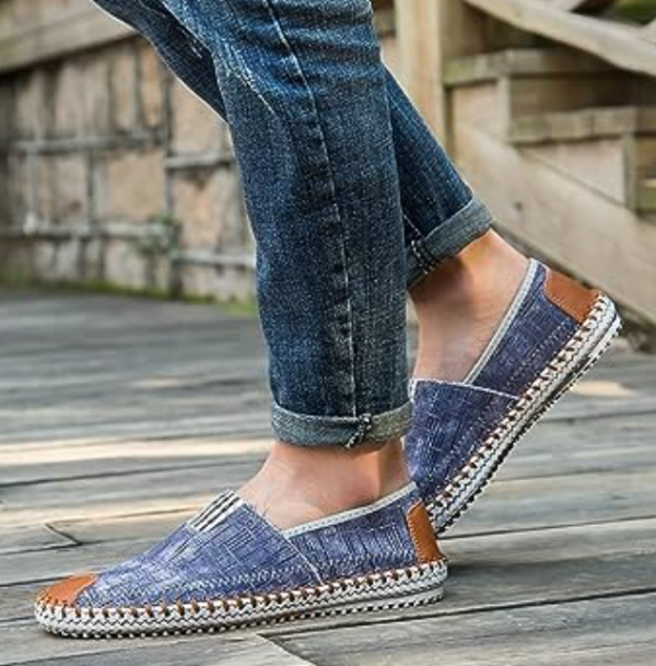 Espadrilles dengan bahan denim yang kasual